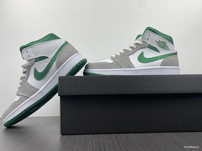 Kick Theory Mid Jordan1 Green Comfortable SE Grey 3705 DC7294- 1027